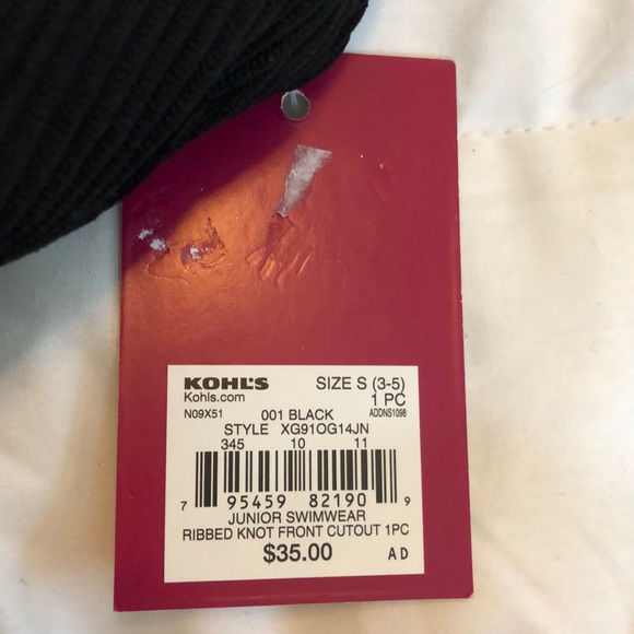 Ribbed knot front cutout 1 piece 1U - Picture 4 of 4